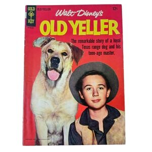 Gold Key‎ Walt Disney's Old Yeller Comic 1957 Photo Movie Cover T63